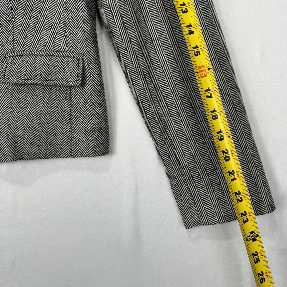 Banana Republic Wool Blend Twill Jacket Womens Petite Size 10 Zip Dress Jacket - Picture 12 of 14